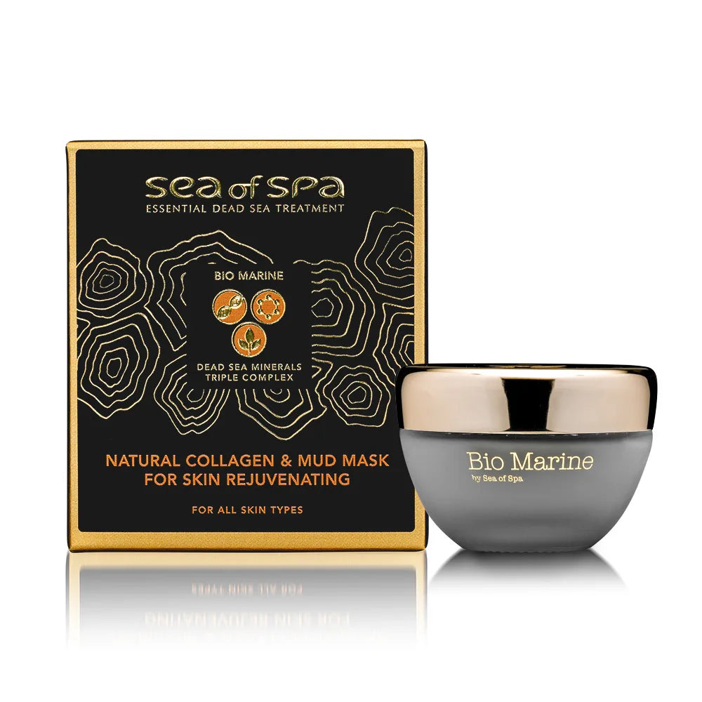 Bio Marine- Natural Collagen & Mud Mask for skin rejuvenating-for all skin types- 50ml