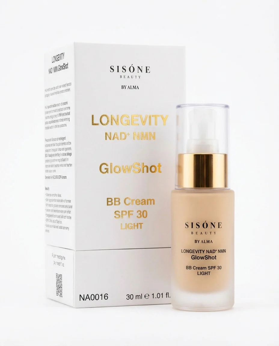 LONGEVITY NAD⁺ NMN GlowShot BB Cream SPF-30 LIGHT 30ML