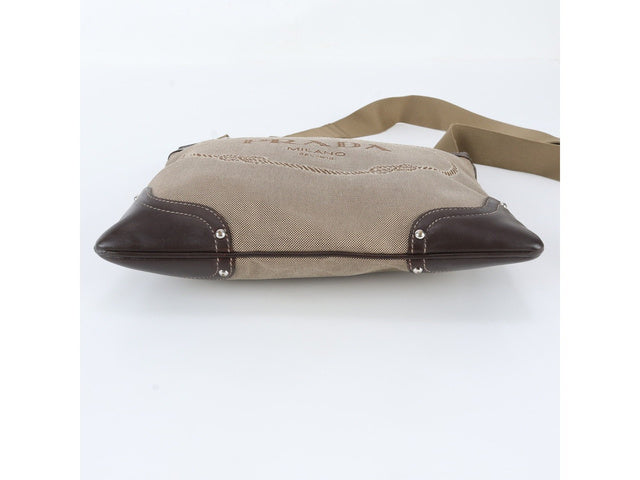 Prada Jacquard logo leather