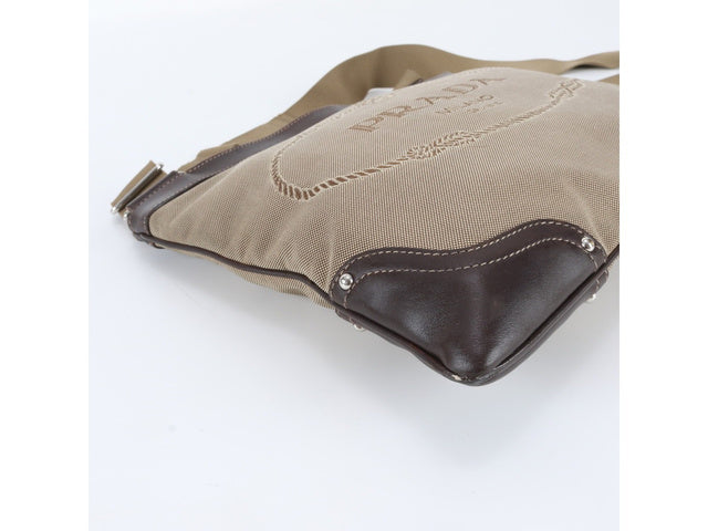 Prada Jacquard logo leather