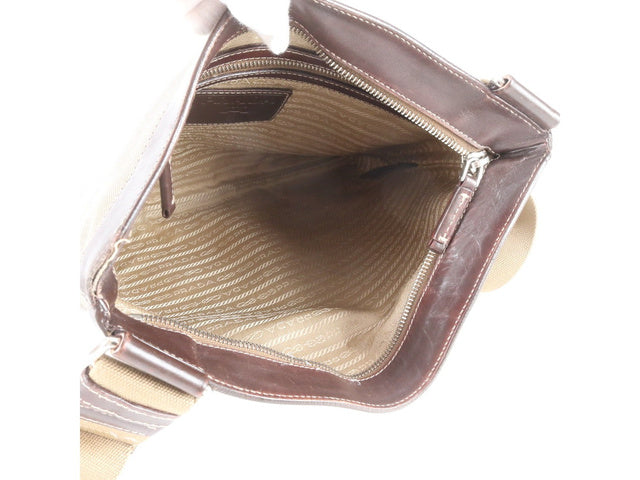 Prada Jacquard logo leather