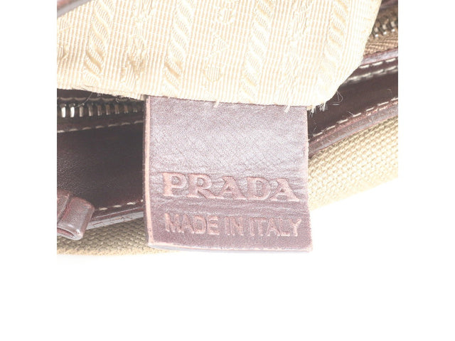 Prada Jacquard logo leather