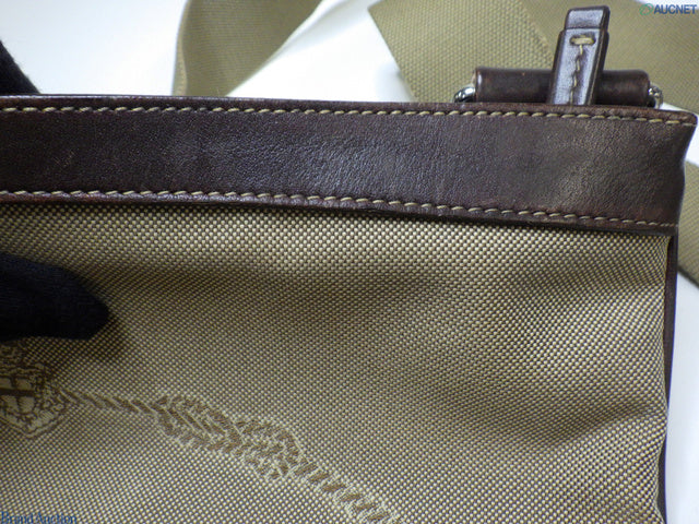 Prada Jacquard logo leather