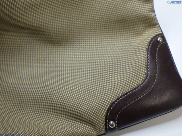 Prada Jacquard logo leather