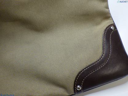 Prada Jacquard logo leather