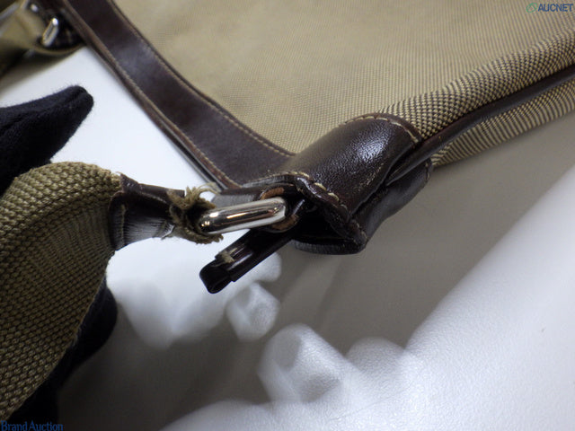 Prada Jacquard logo leather