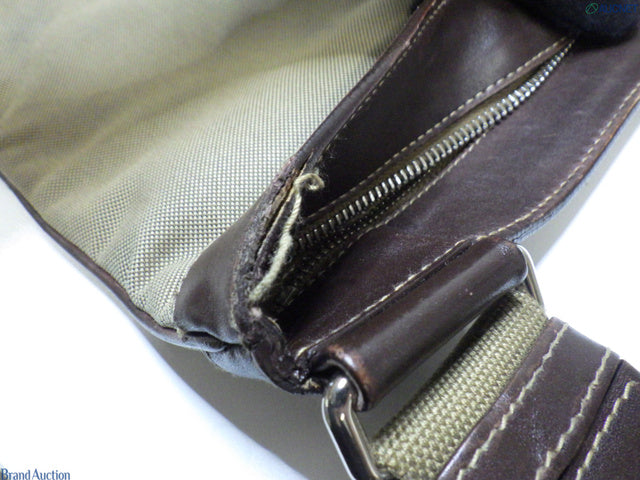 Prada Jacquard logo leather
