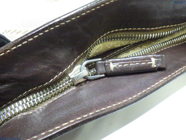 Prada Jacquard logo leather