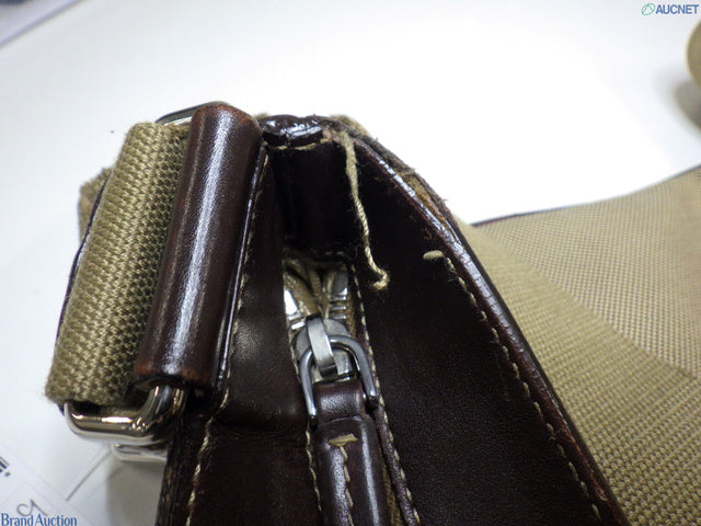 Prada Jacquard logo leather